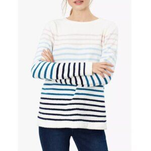 JOULES Womens Chenille Seaham Striped Pullover Jumper‎ US 10 Crew Neck Knit